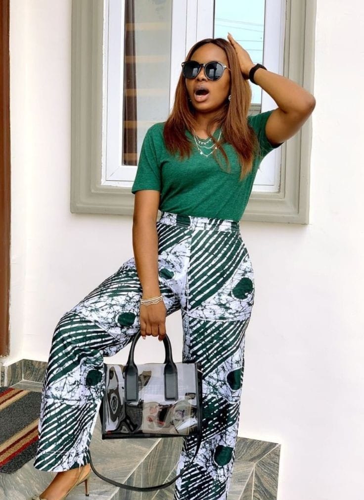 Stylish Ankara Tops For Your Trousers Suitable for Weekend Occasions
